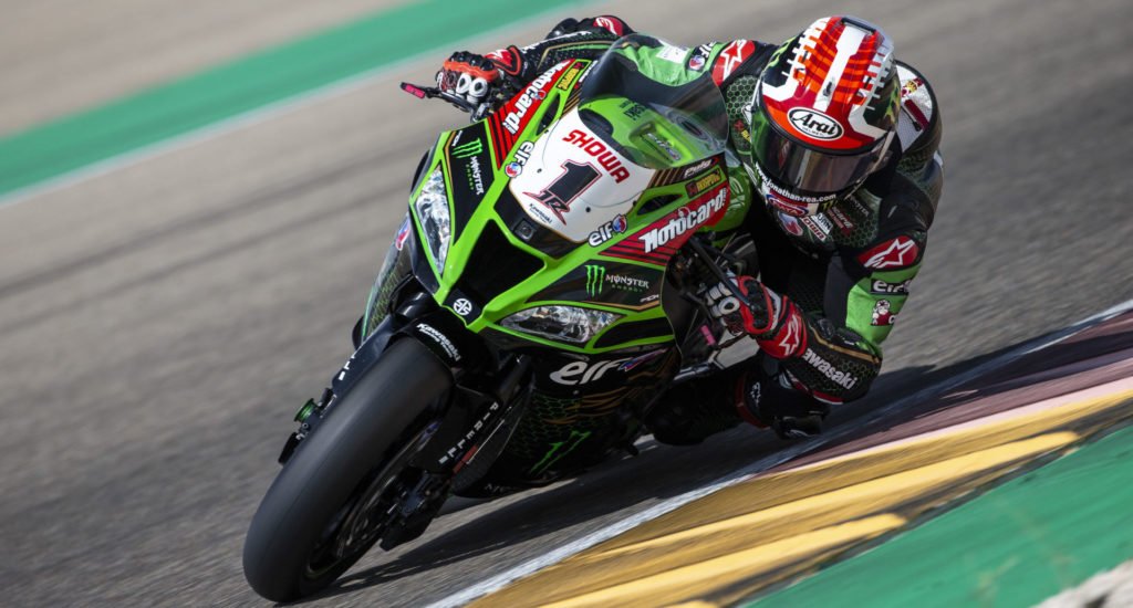 jonathan rea emerges victorious on sunday’s prosecco doc aragon superpole.