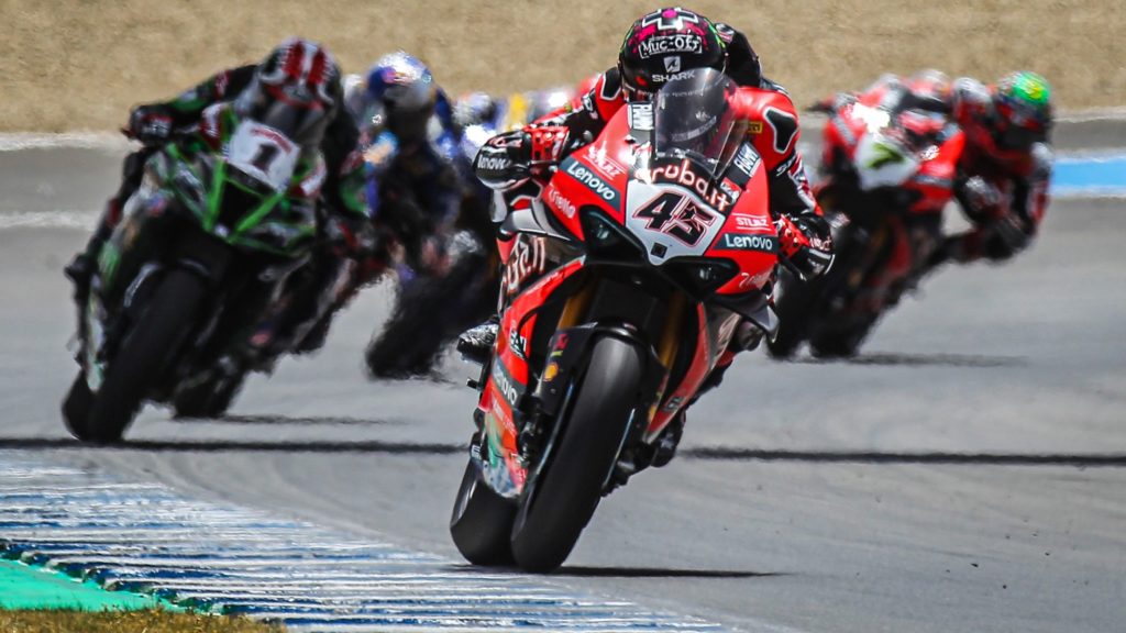 Scott Redding wins the superpole at Aragon as Chaz Davies follows