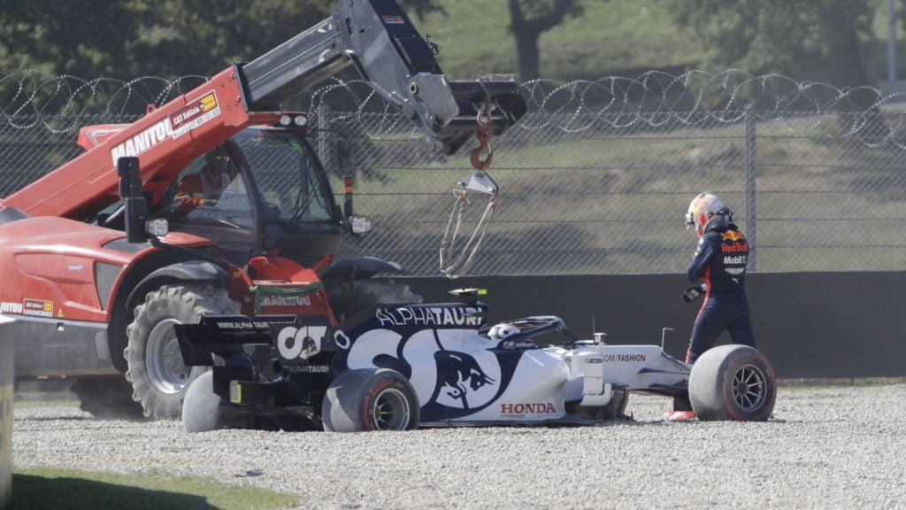 Lewis Hamilton wins 'crash-filled' Tuscan F1 Grand Prix