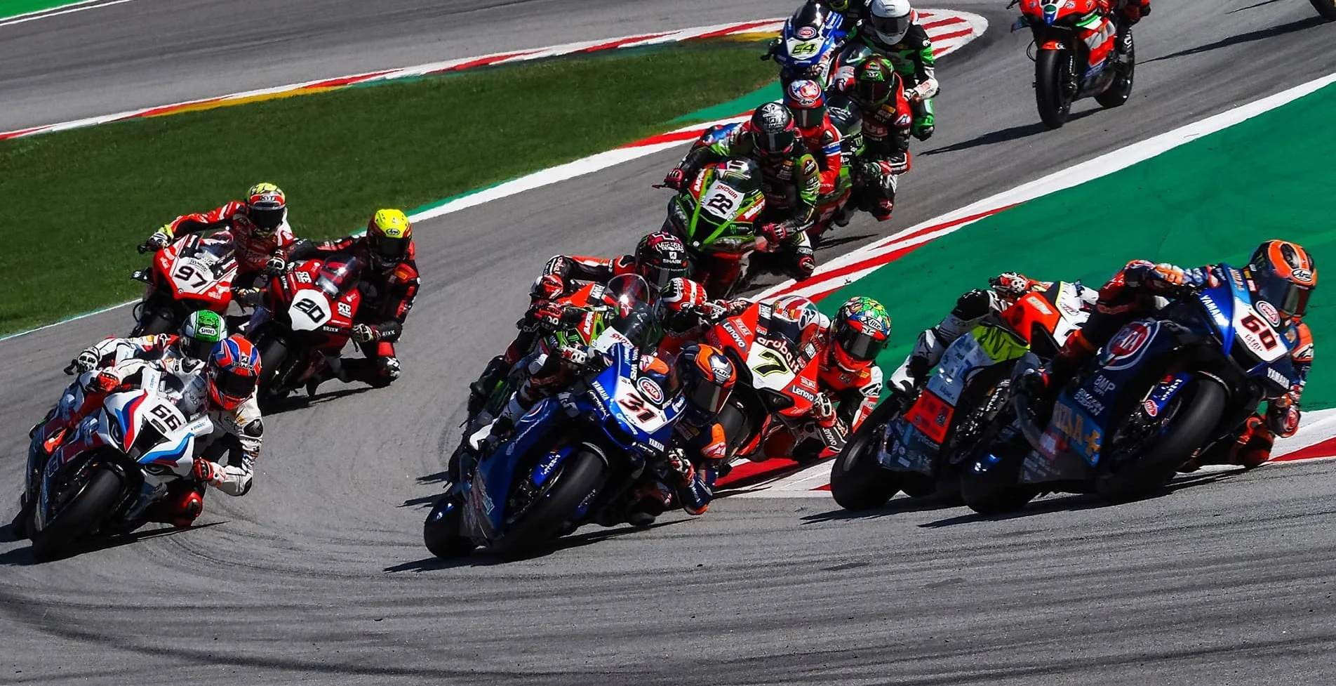 2020 WorldSBK Rnd6 Catalunya Sun Race2 Start