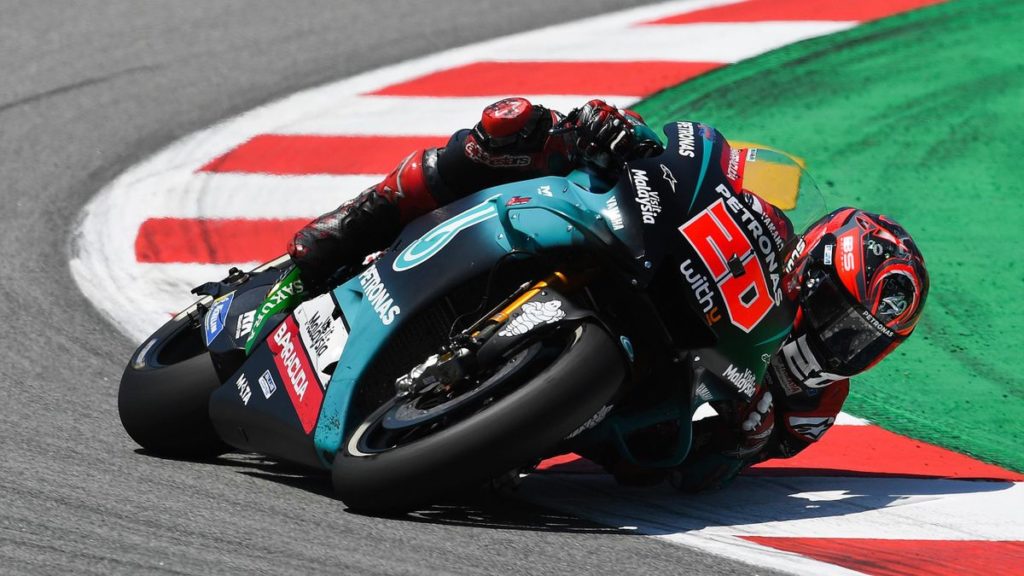 fabio quartararo quickest in barcelona motogp fp1