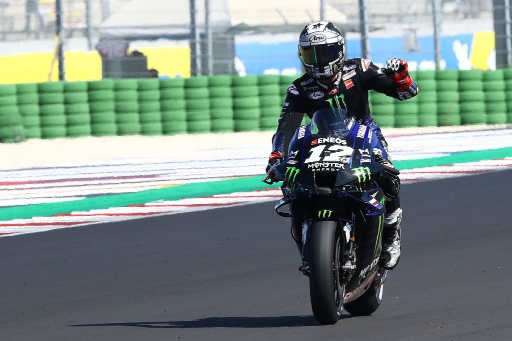 san marino motogp quali: maverick smashes misano lap record to take pole