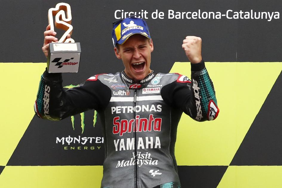 Quartararo wins Barcelona MotoGP as Dovizioso and Rossi crash