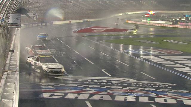 Allmendiger wins wet Xfinity race at Charlotte Roval