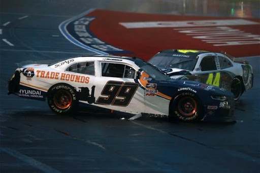 Allmendiger wins wet Xfinity race at Charlotte Roval