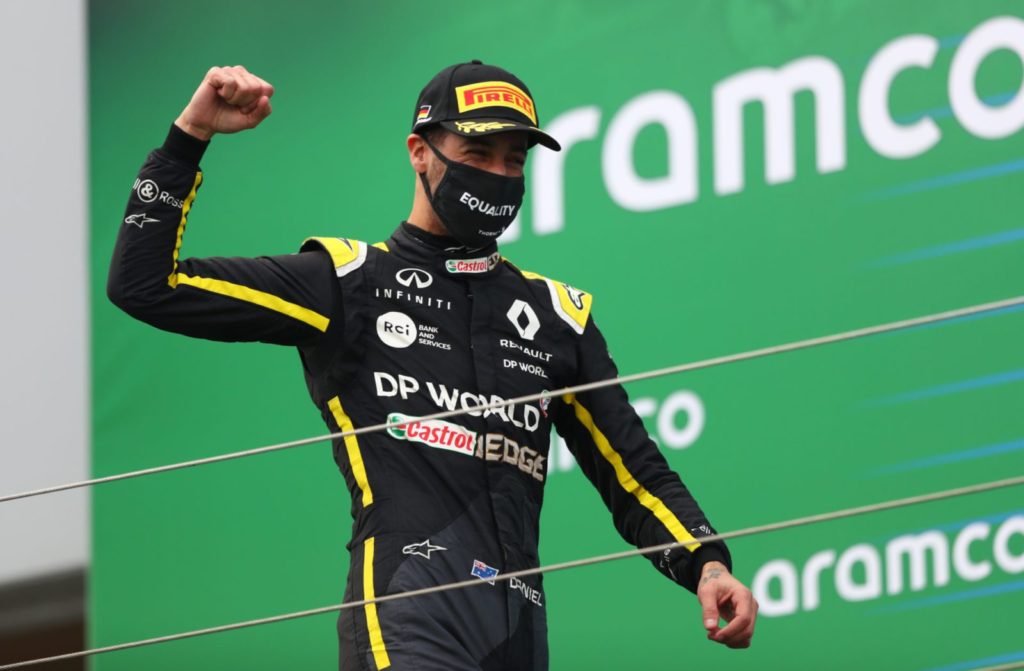 ricciardo wins the tattoo bet after getting the podium at the eifel grand prix