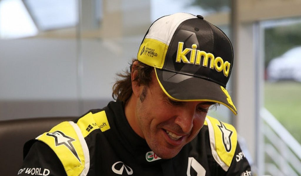 alonso commends the performance of the renault r.s20