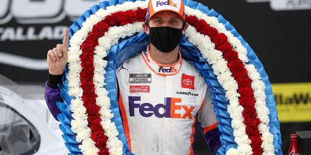 Denny Hamlin wins NASCAR Talladega despite investigation