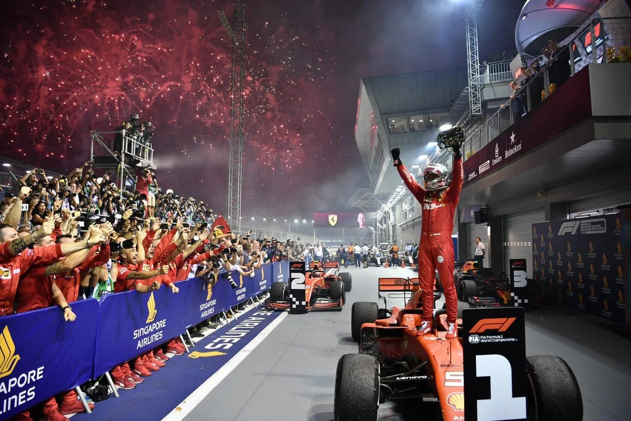 sebastian vettel 2019 singapore win