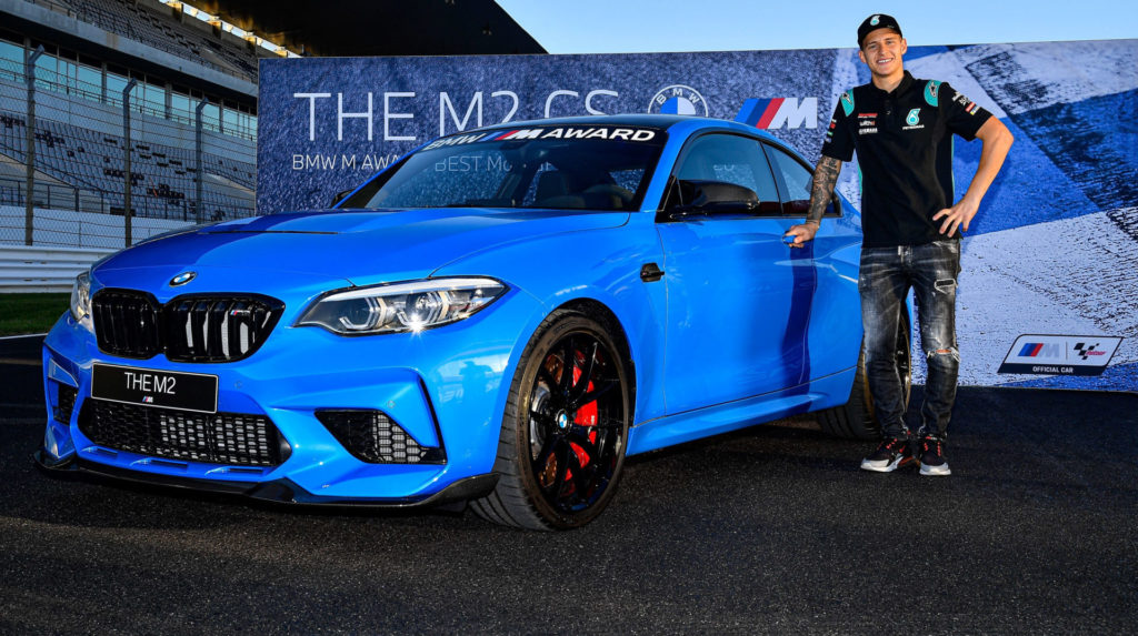 fabio quartararo wins bmw m qualifying award