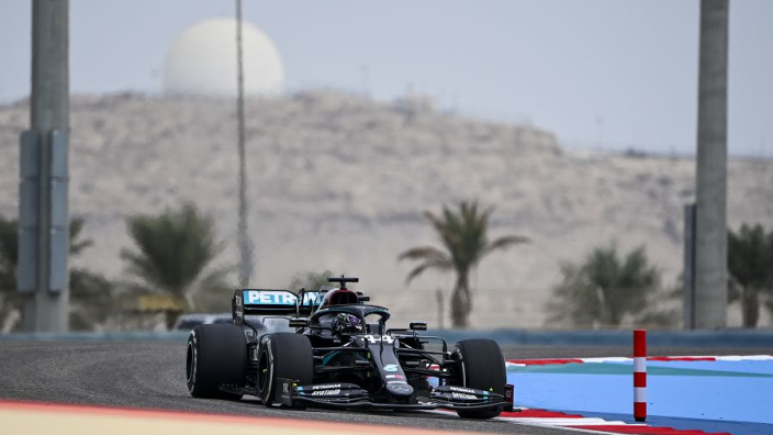 Hamilton leads Mercedes 1-2 as Perez comes third in Bahrain FP1