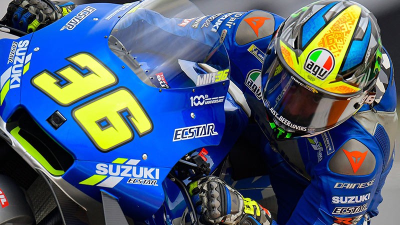Joan Mir scores his maiden win in the European MotoGP in a Suzuki 1-2 win