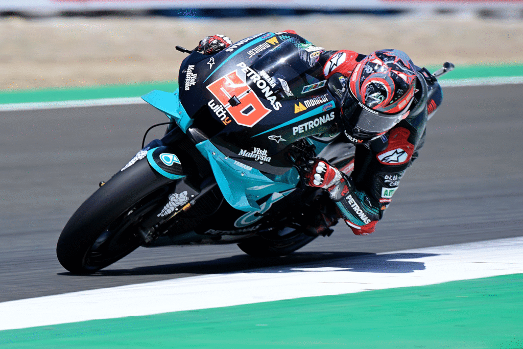 quartararo expresses his feeling on the srt 2020 bike
