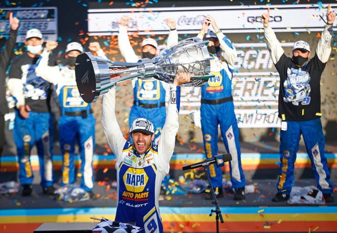 Chase Elliot takes the 2020 NASCup Championship