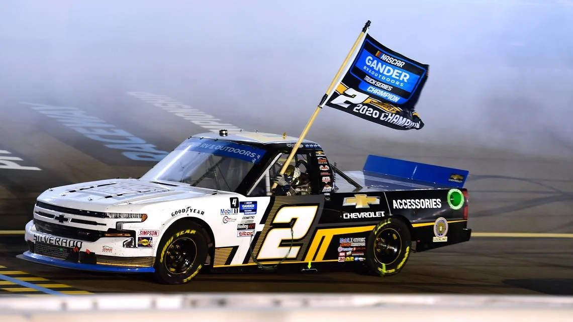sheldon creed wins the 2020 NASCAR Truck championship