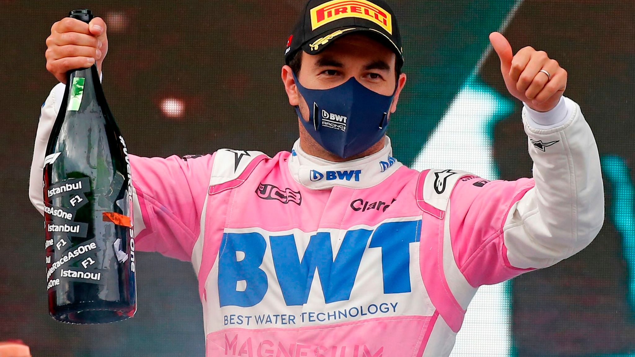racing point had to fly their spare parts in a private jet for sakhir gp