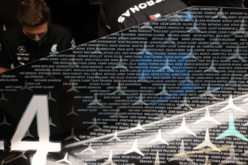 mercedes unveils special livery for the abu dhabi season finale