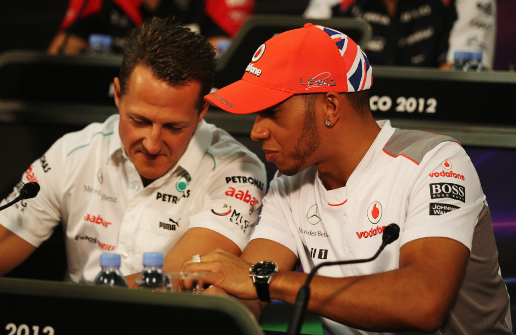 michael schumacher would be very proud of hamilton matching his records