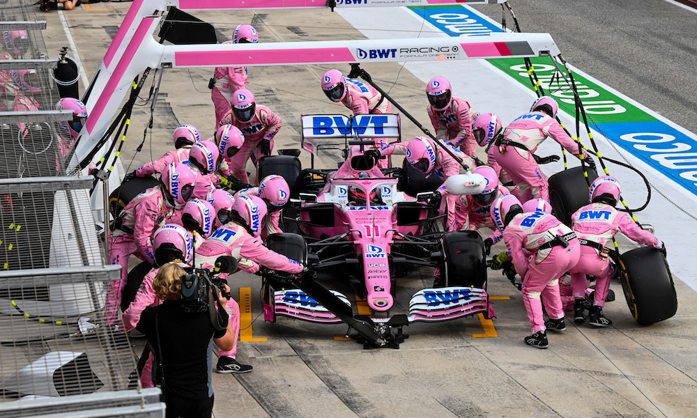 racing point had to fly their spare parts in a private jet for sakhir gp