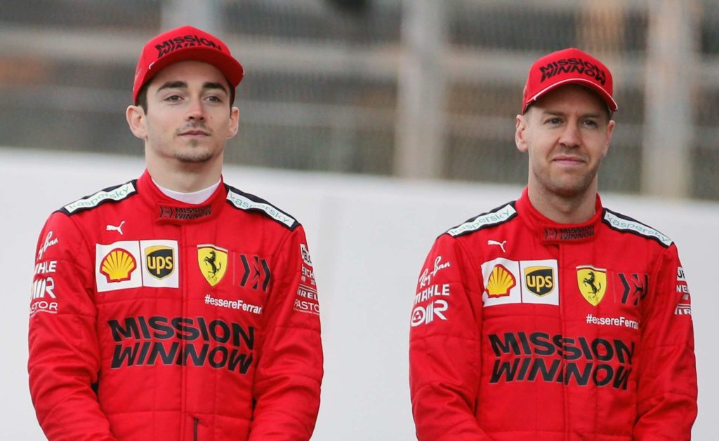 Sebastian Vettel Charles Leclerc 2020 Bahrain Grand Prix