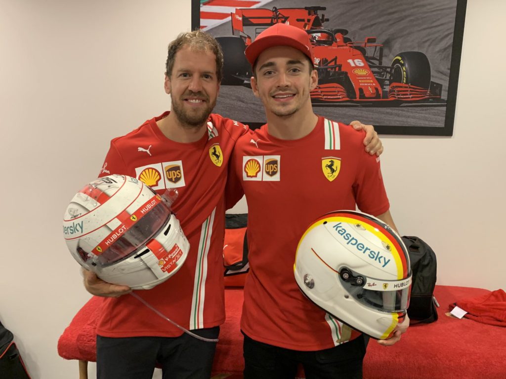 vettel’s message to leclerc as he bids farewell to ferrari