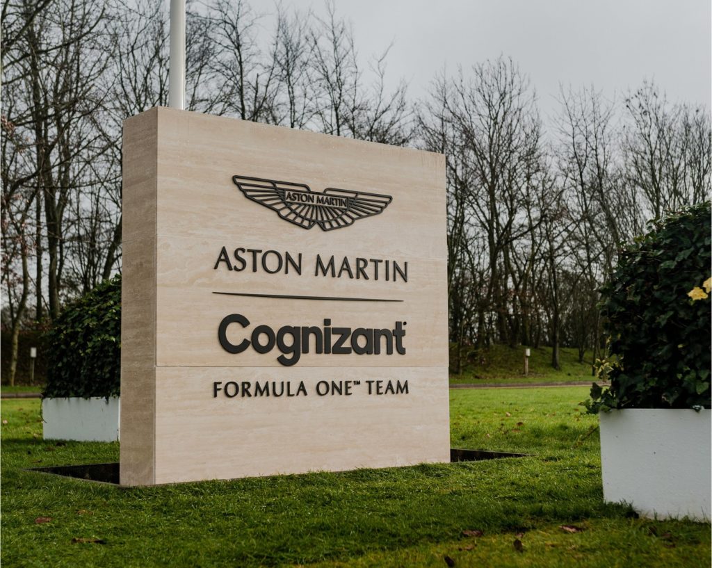 cognizant to be the official sponsor for the aston martin f1 team