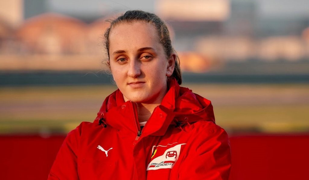 maya weug becomes the first woman to join the ferrari academy