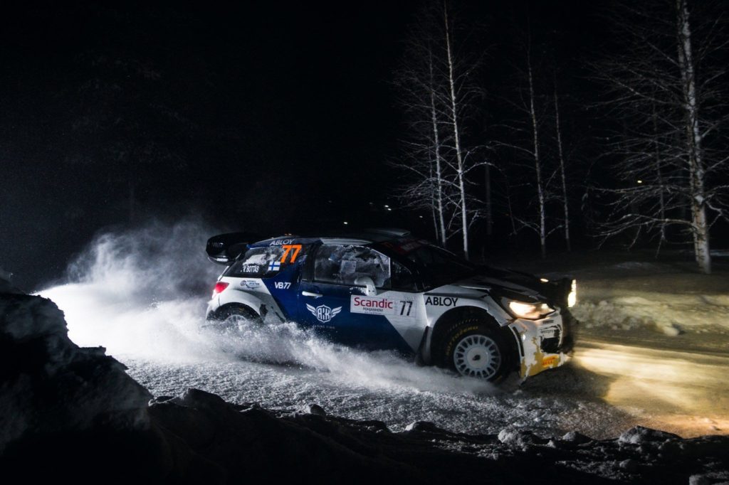 valtteri bottas finishes sixth in the arctic lapland rally