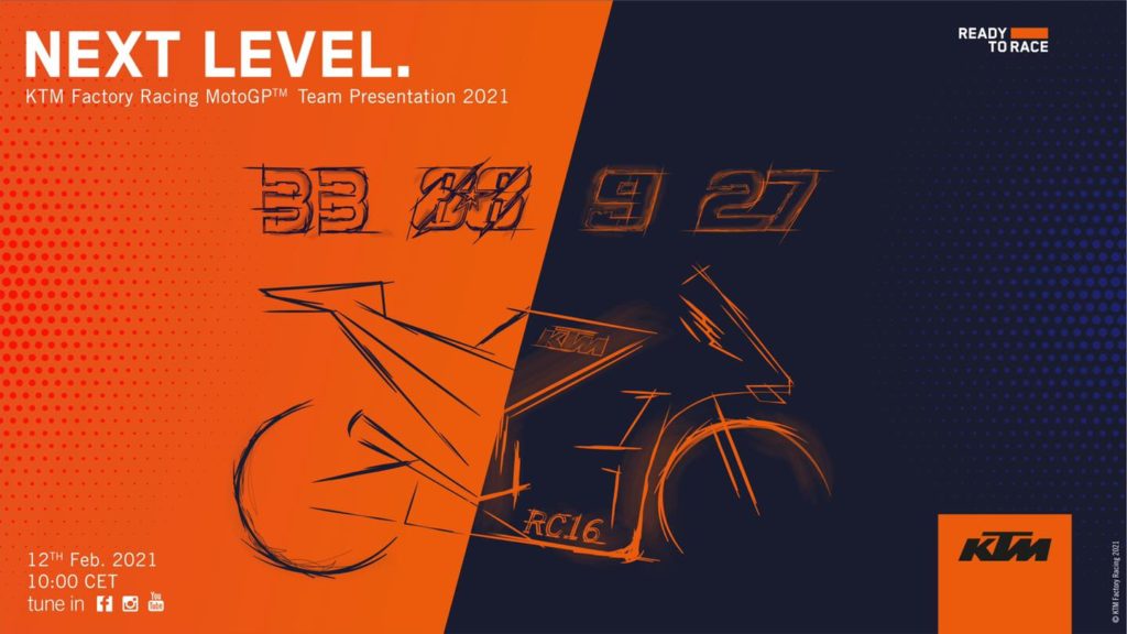 factory ktm and tech 3 reveal colours for 2021 motogp