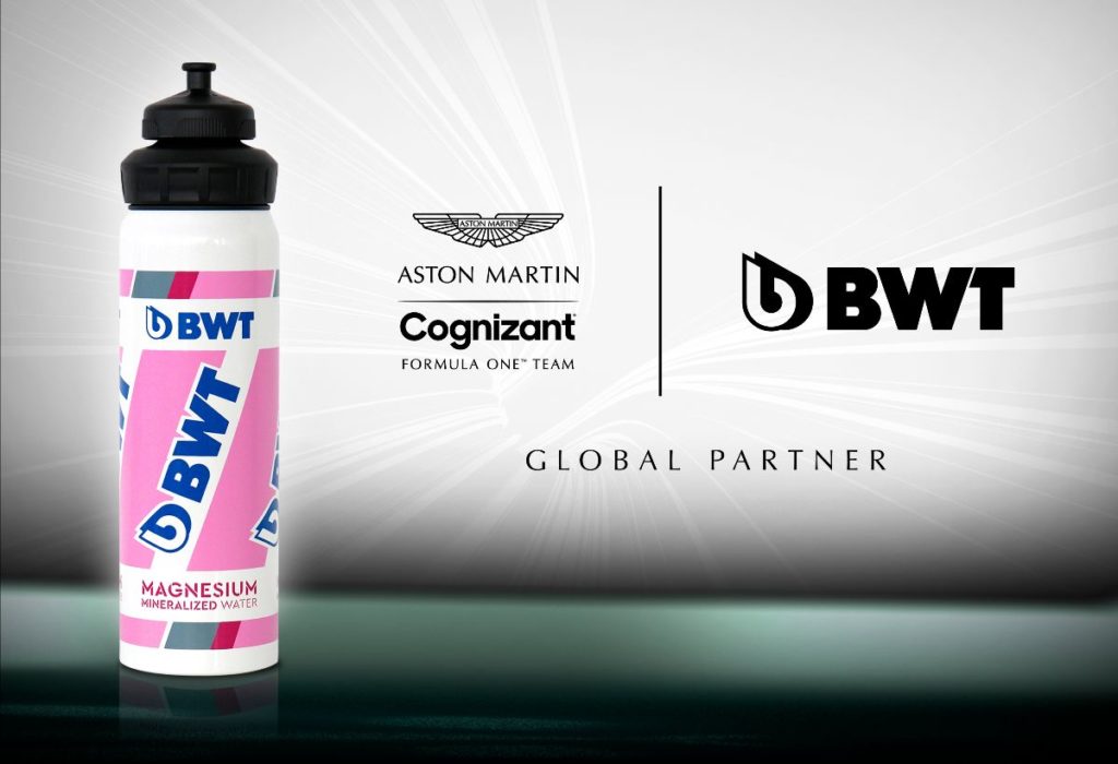 aston martin retains their pink sponsor bwt