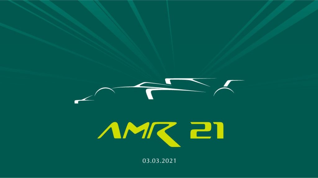 aston martin team reveal the name of their 2021 f1 car, the amr21