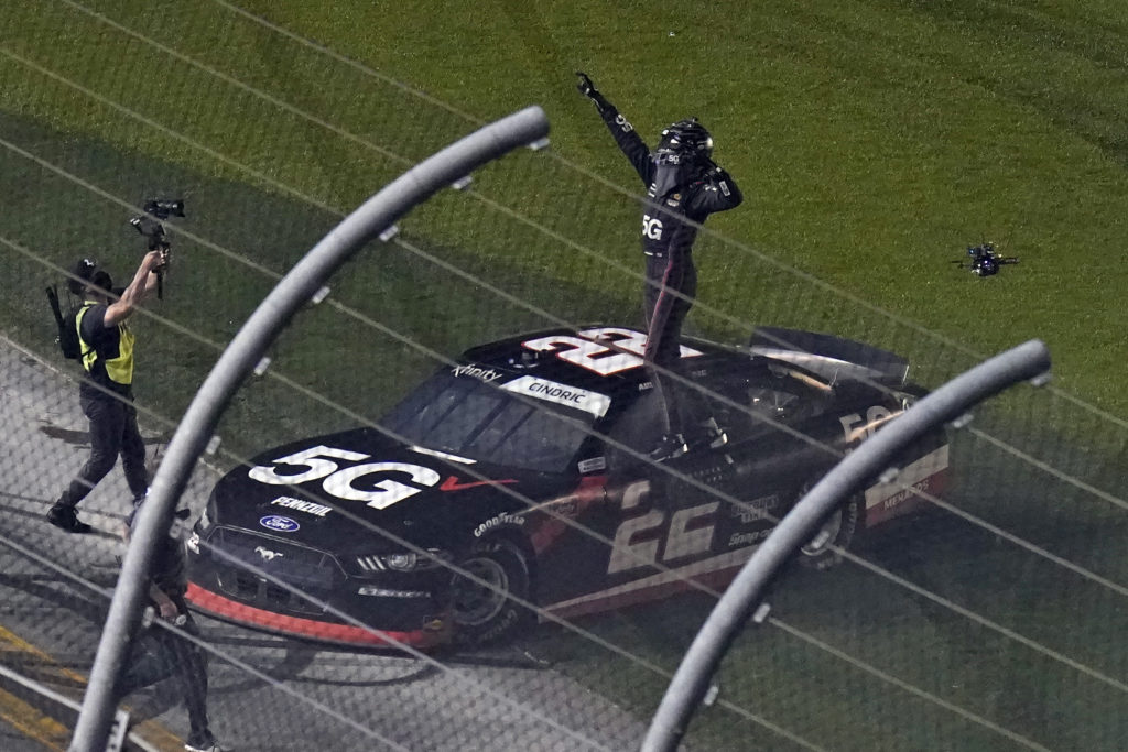 Austin Cindric wins the Daytona Xfinity opener as a big wreck ends the night for Gragson and Jones