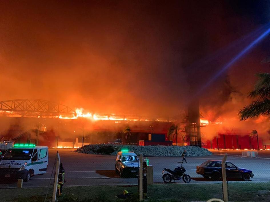 Huge fire breaks out at Argentina's Termas de Rio Hondo MotoGP circuit