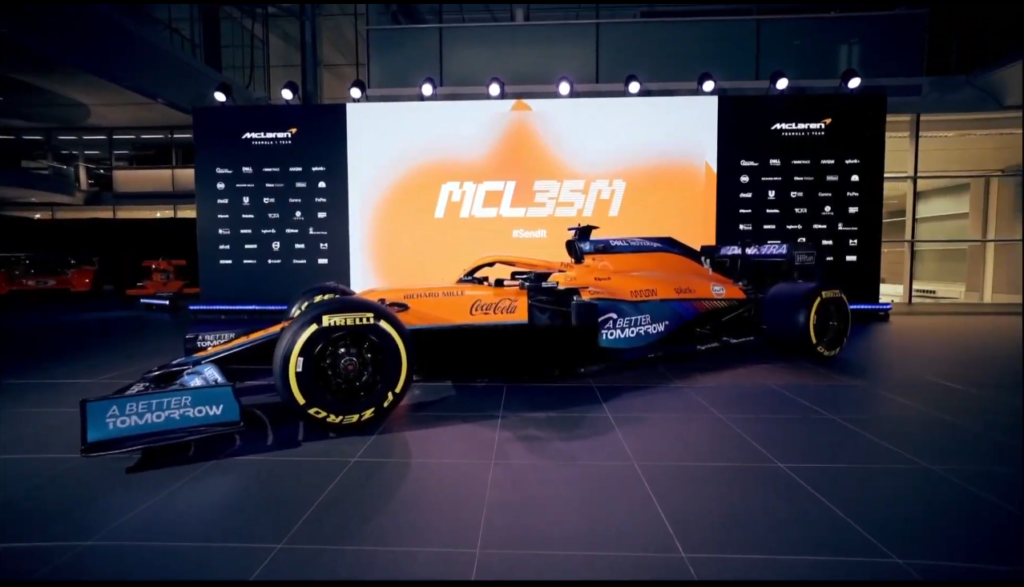 mclaren unveil mercedes powered mcl35m