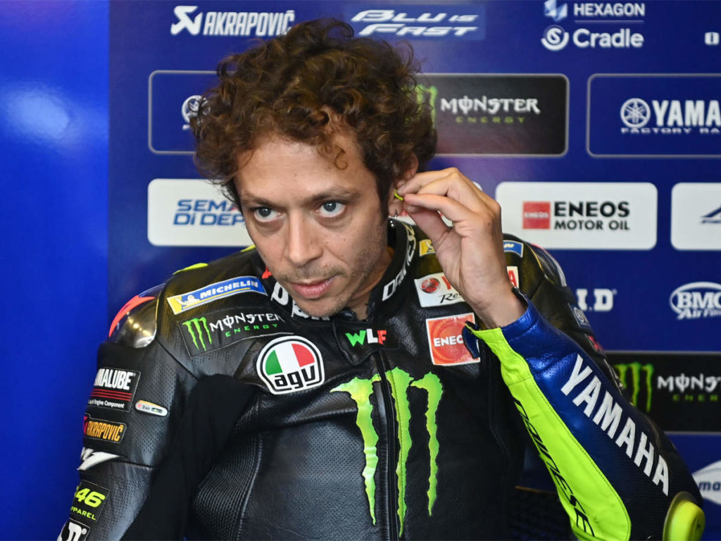rossi criticizes motogp for allowing marquez to return on the track with an injury