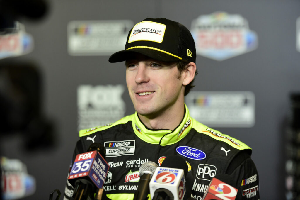 Ryan Blaney takes the pole position for Busch Clash