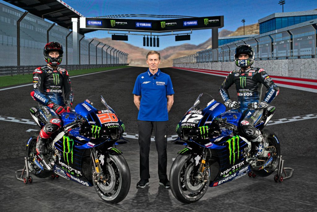 yamaha launches 2021 motogp team with quartararo and vinales