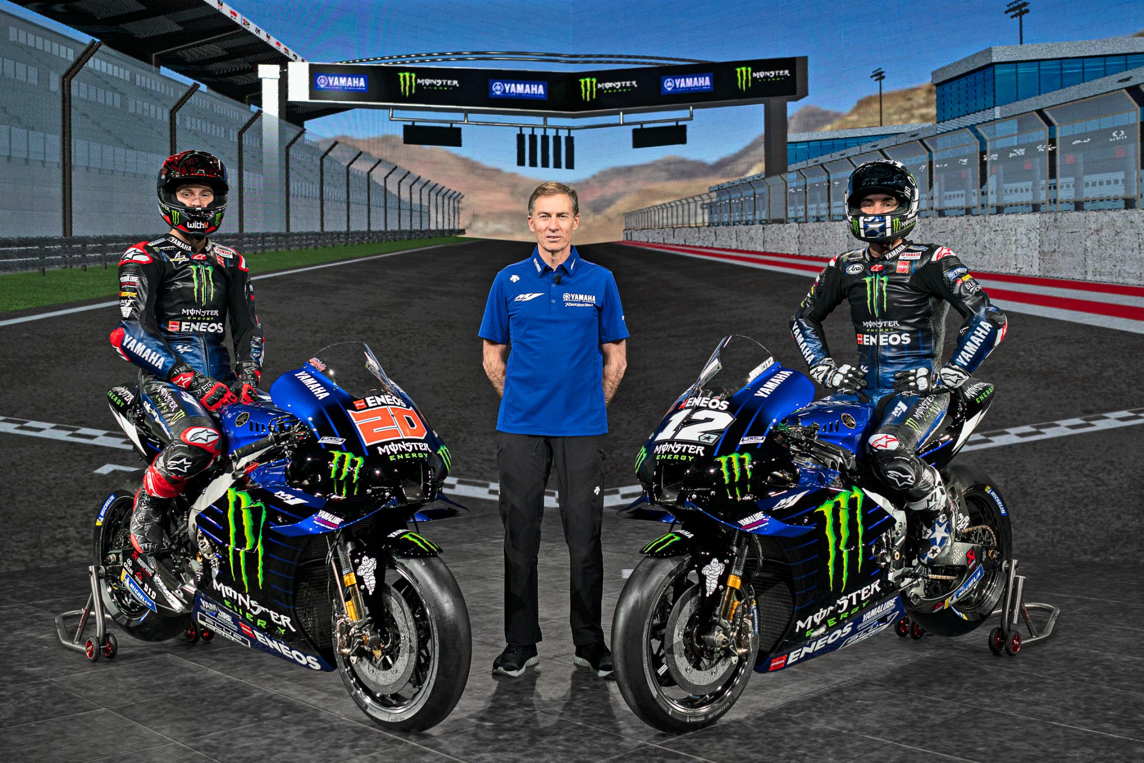 Yamaha launches 2021 MotoGP team with Quartararo and Vinales