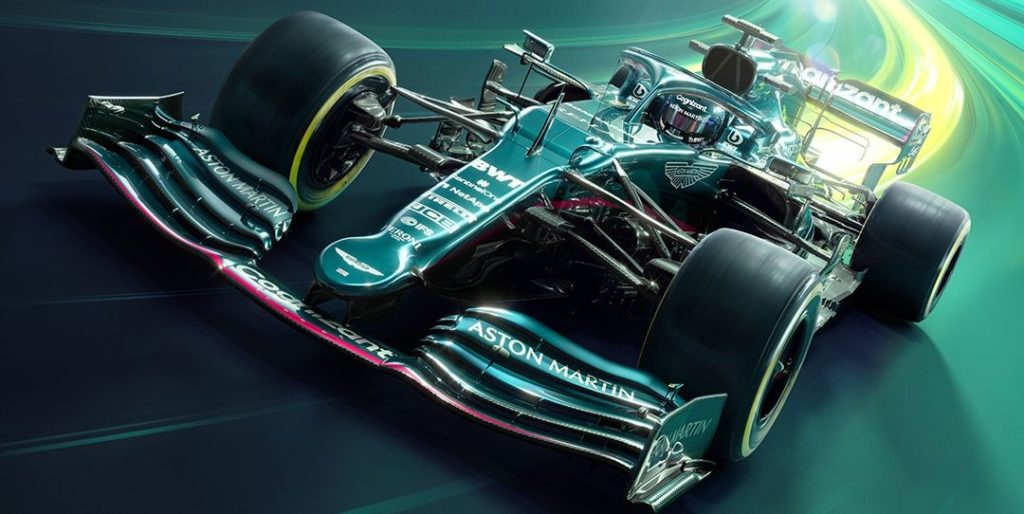 aston martin unveils their 2021 f1 car, the amr21