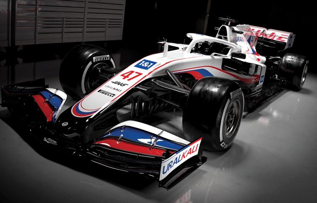 haas unveils their 2021 car announcing mazepin’s father’s firm uralkali as their title sponsor