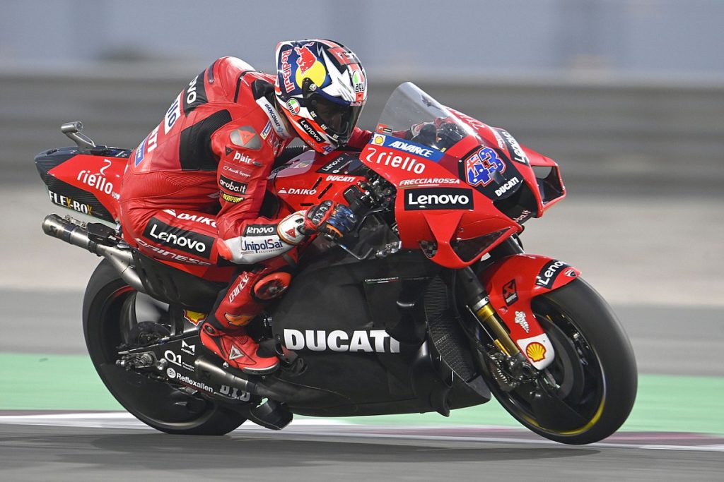 jack miller tops the first day of the second qatar motogp test after setting a record lap