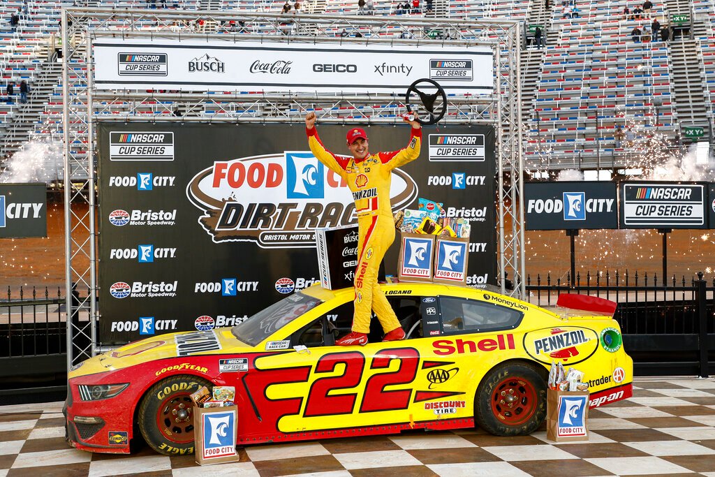Joey Logano wins Bristol dirt race as he becomes seventh different winner in an unpredictable NASCUP Season