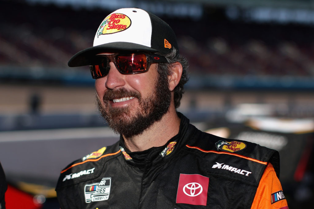 martin truex jr. docked playoff points after using illegal rear spoiler