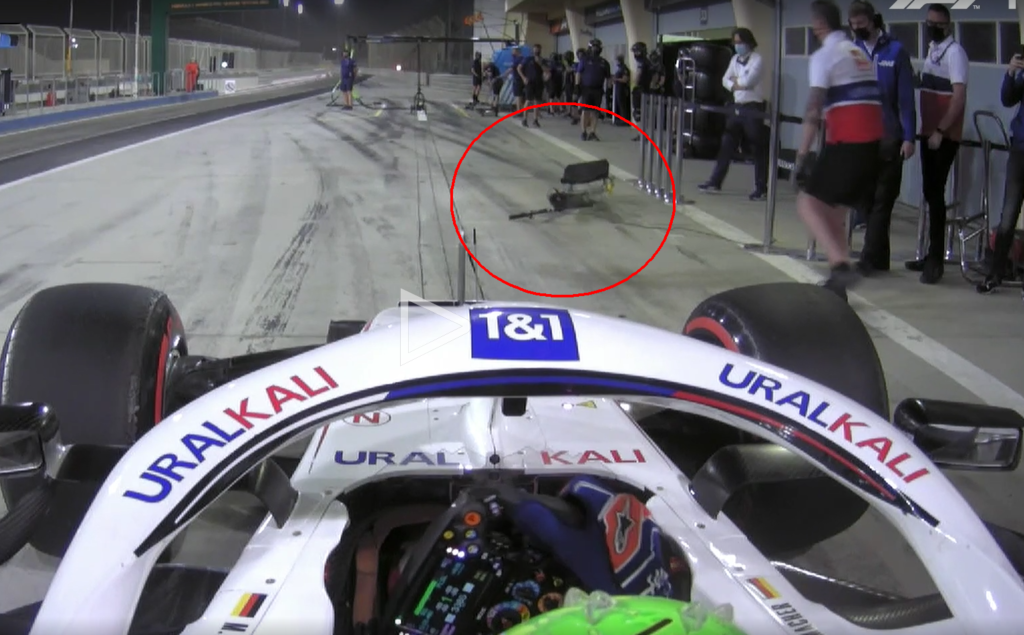 mick schumacher recounts bahrain pit lane incident