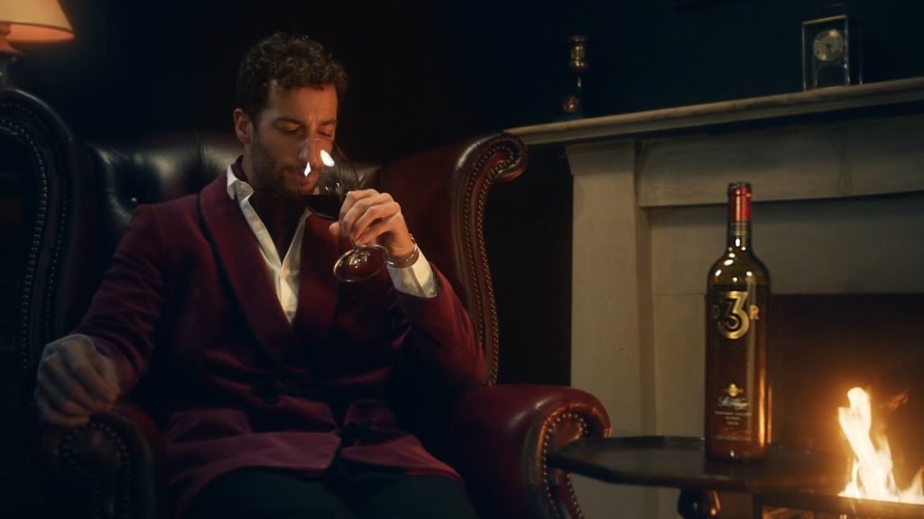 ricciardo reveals his dr3 wine project in a funny video advert