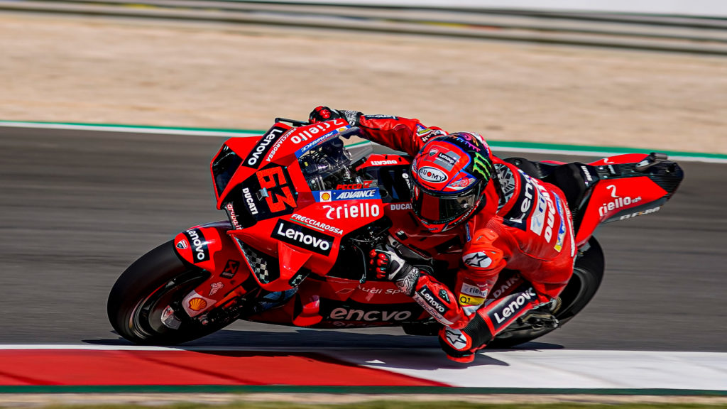 bagnaia leads quartararo in second practice at jerez