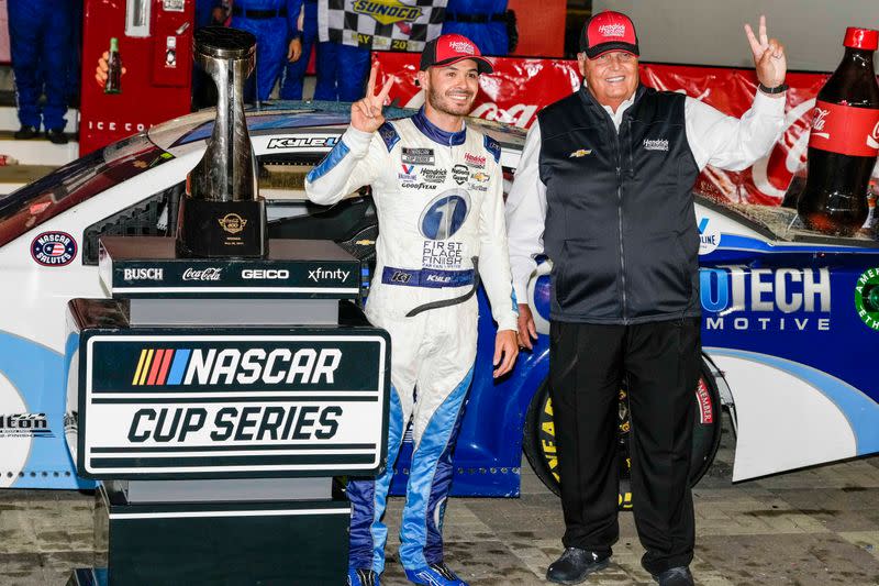 Kyle Larson wins Coca-Cola 600 race at Charlotte, HMS tops all-time winners list
