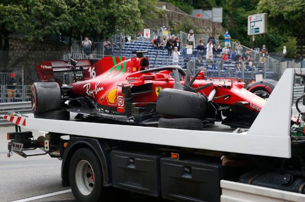 Leclerc cleared to start on pole after Monaco qualifying crash