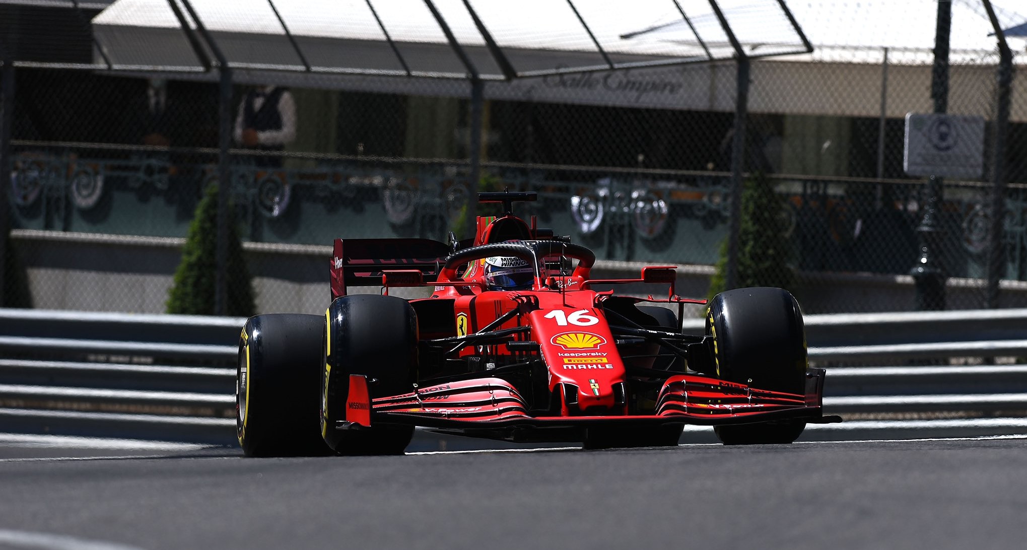 Leclerc leads Sainz for a Ferrari 1-2 finish in Monaco FP2