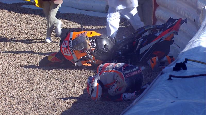 Marquez declared fit to race after Jerez FP3 crash, escapes major injury